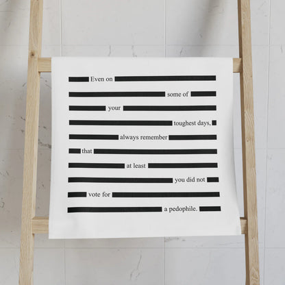 FDT Redacted Epstein F* Trump Hand Towel