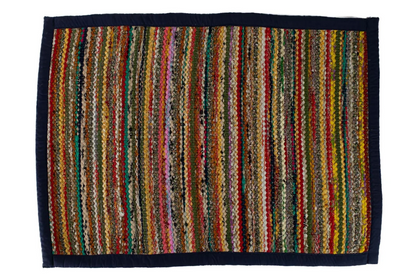 Woven Sari Rug from Recycled Saris