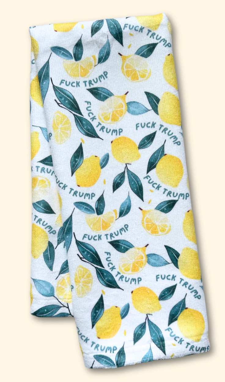 FDT Lemon Hand Towel-white