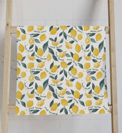 FDT Lemon Hand Towel-white