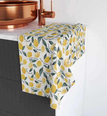 FDT Lemon Hand Towel-white