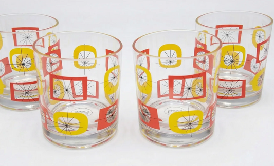 PSP Old Fashioned Atomic- acrylic  Set of 4