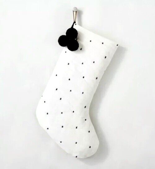 Stocking- Creme w/Black Flecks