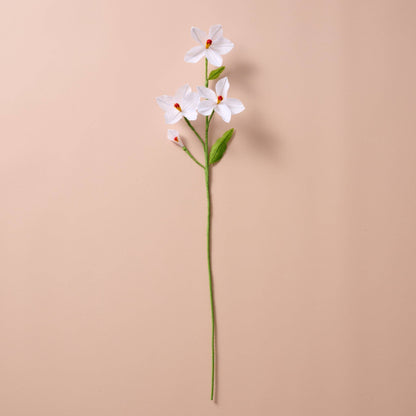 Silk Paper Paperwhite Flowers -White