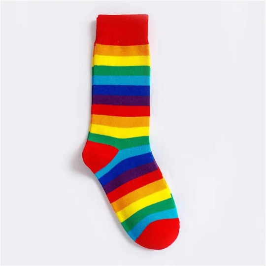 Rainbow Striped Pattern Socks from the Sock Panda