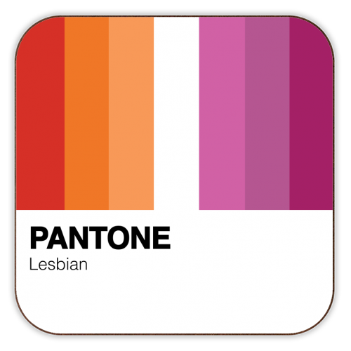Coasters 'Pantone Colour Lesbian LGBTQ+