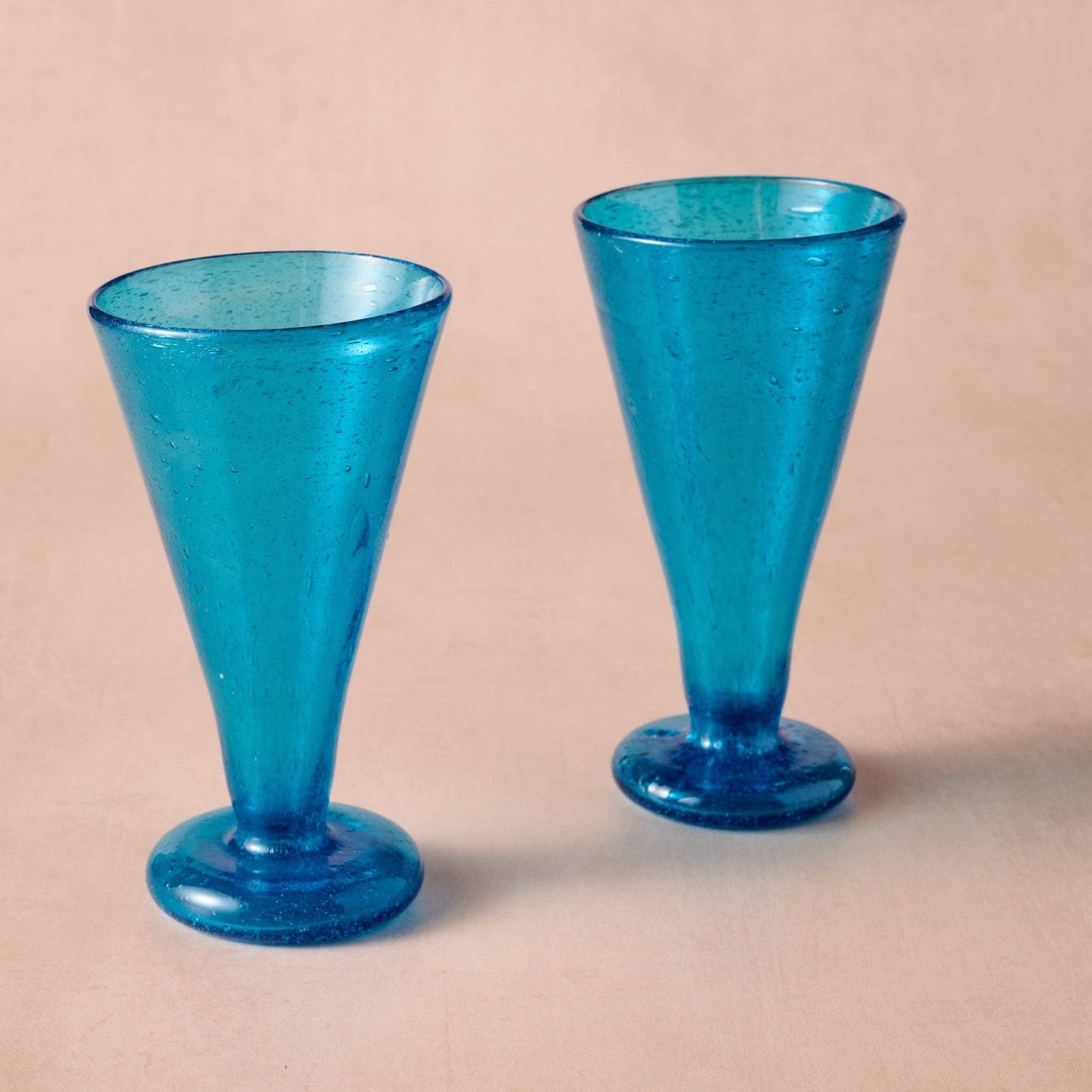 Sama Blue Handblown Cocktail Glass