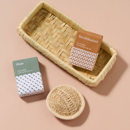 Taaja Sandalwood and Aloe Soap/Body Scrubber Set