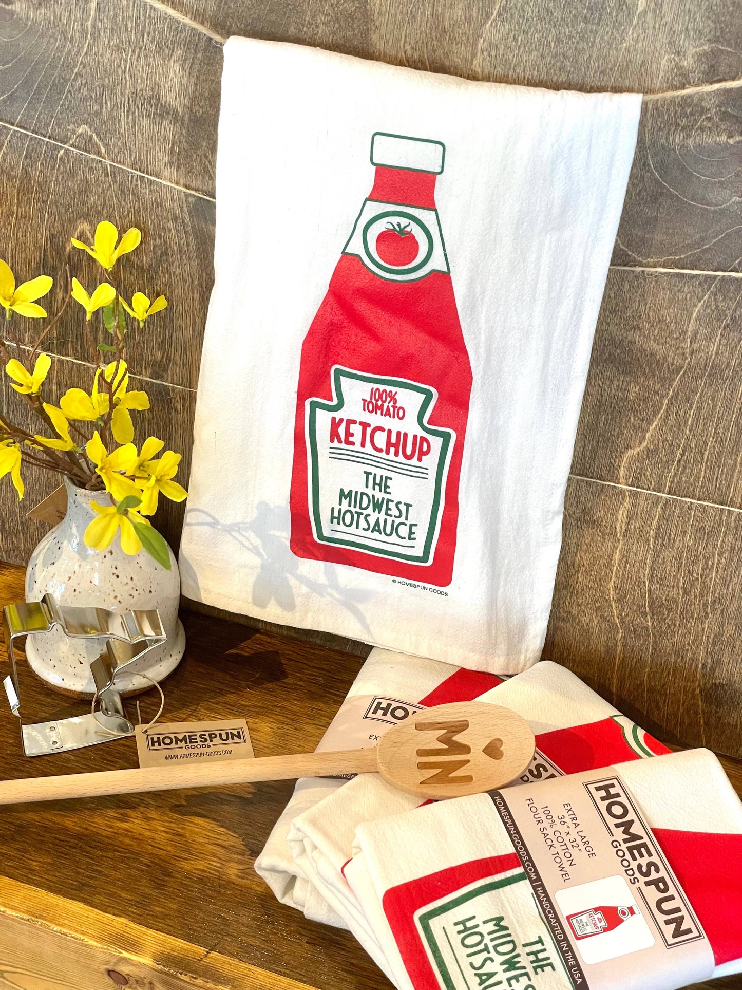 Flour Sack Towel - Ketchup Midwest Hotsauce