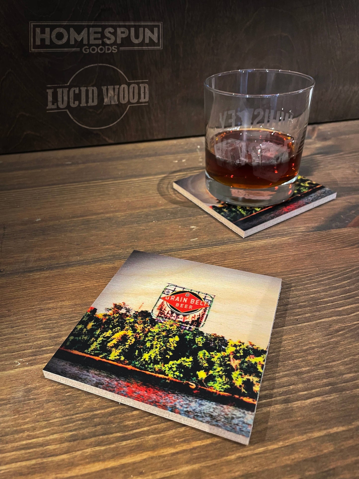 Coaster - Minneapolis - Grain Belt Sign