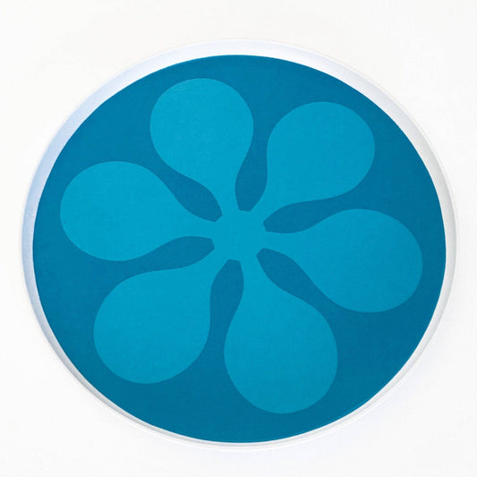 Modfest Melamine Dinner Plates (Set of 4) - Blue