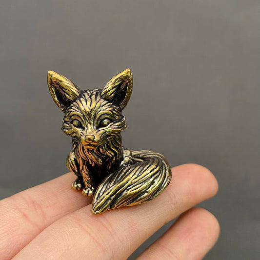Brass Little Fox Crafts Desktop Ornaments Decoration