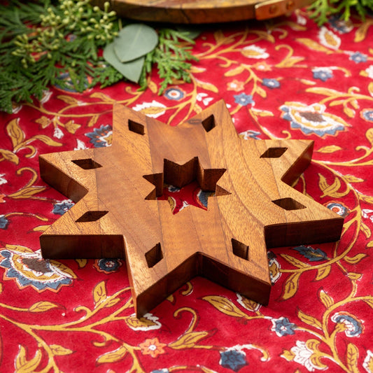 Guiding Star Tun Wood Trivet *
