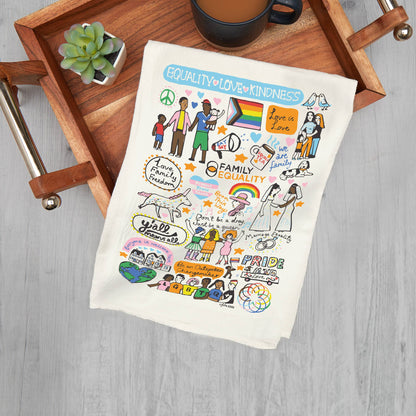 Family Equality Cotton Tea Towel