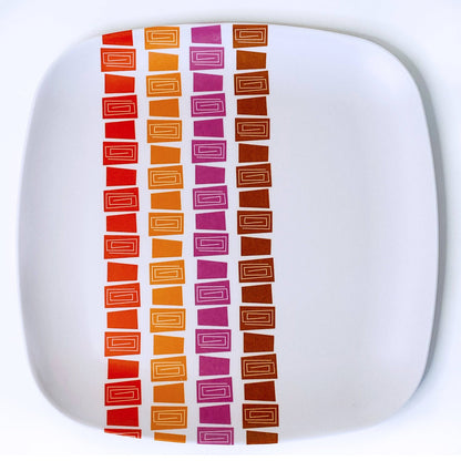 Tiki Bamboo Dinner Plates - Set of 4
