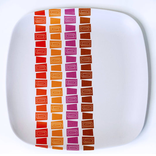 Tiki Bamboo Dinner Plates - Set of 4
