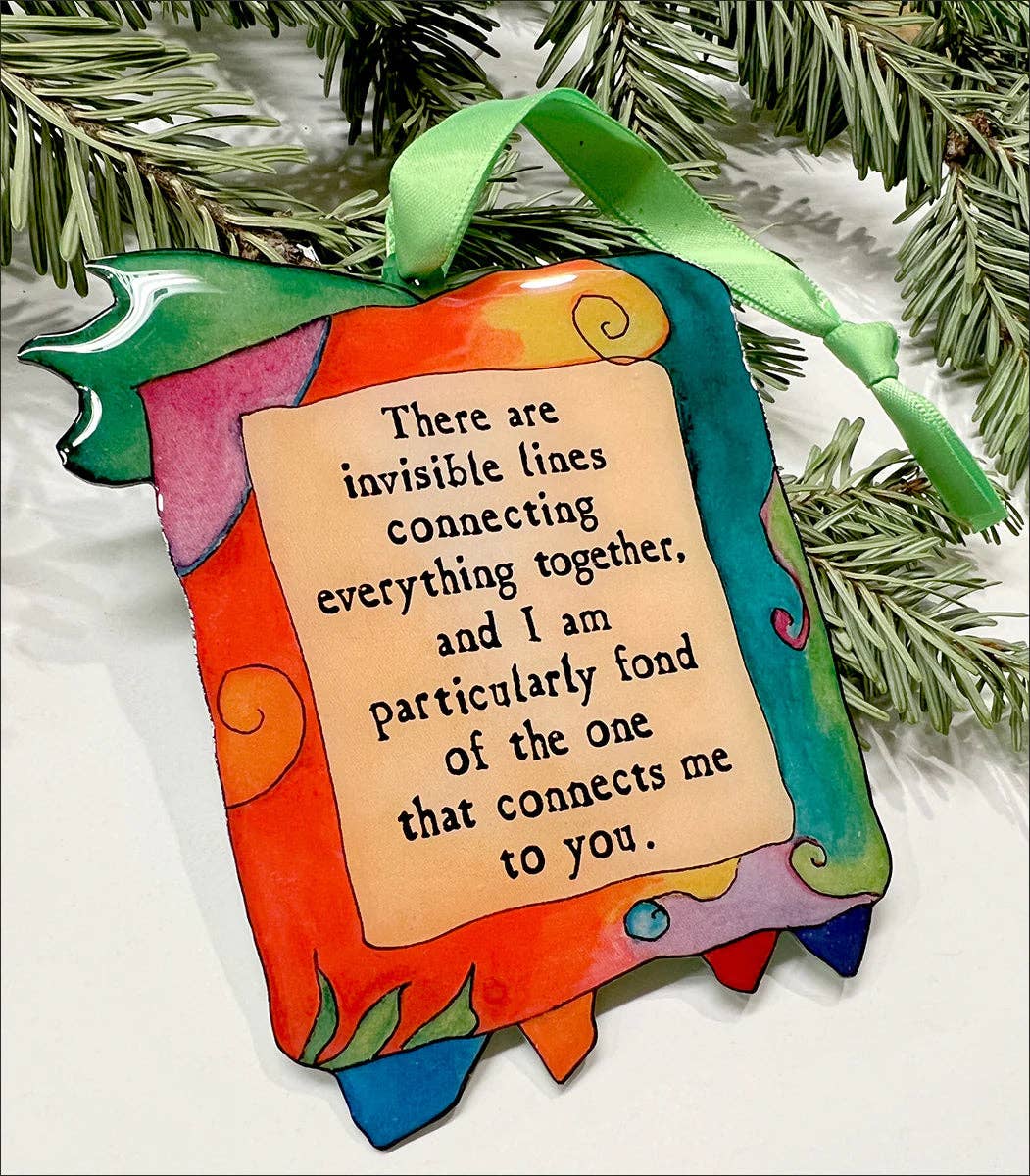 Heart Lines Ornament