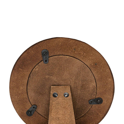4x4 Photo Ansel Round Picture Frame Brass Inlay Resin