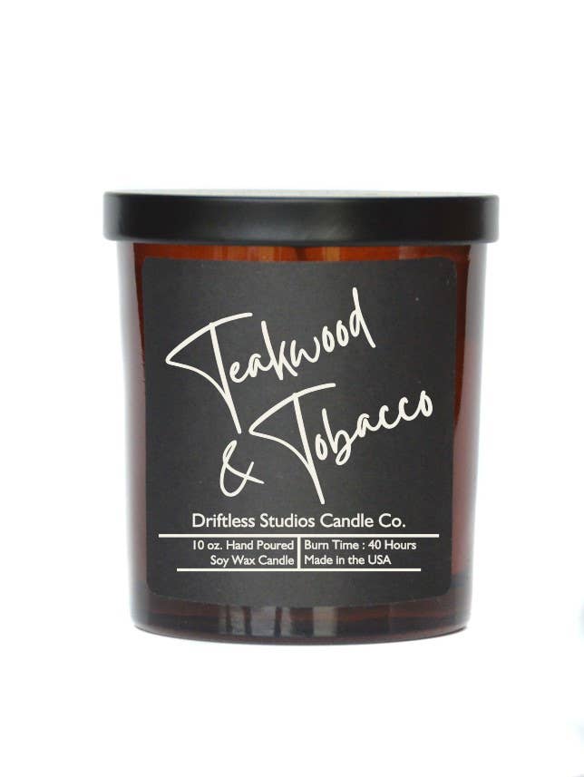 Teakwood & Tobacco Premium Soy Candle