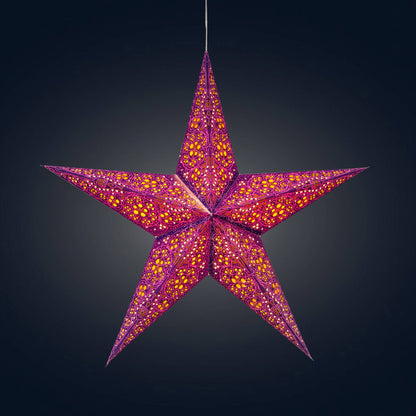 Cathedral ~5 P, 24, purple/violet Paper Starlight Lantern