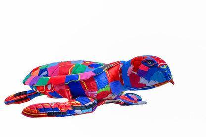 Recycled Flip-Flop Turtle Sculpture- colours vary