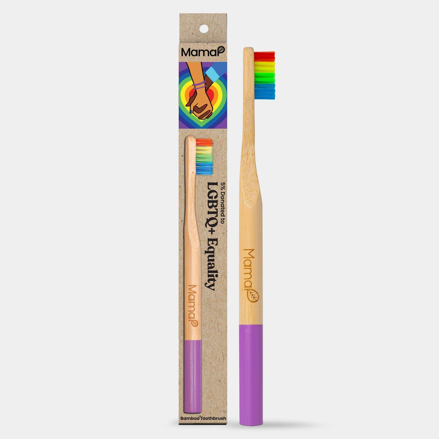 Purple LGBTQ Equality Bamboo Toothbrush