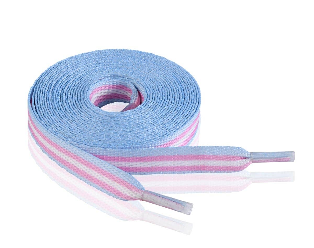 Transgender Flag Shoe Laces (1 Pair): Yes / 1 Pair