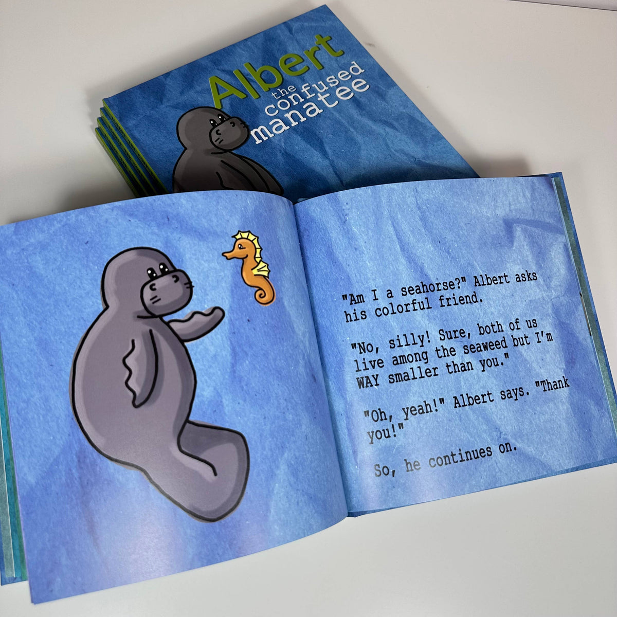 ALBERT THE CONFUSED MANATEE Hardcover Storybook