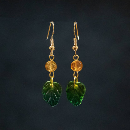 Opaque Leaf Earrings