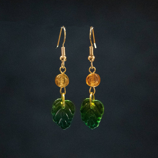 Opaque Leaf Earrings