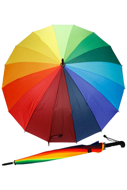 Rainbow 16 Panel Auto Open-fold Umbrella
