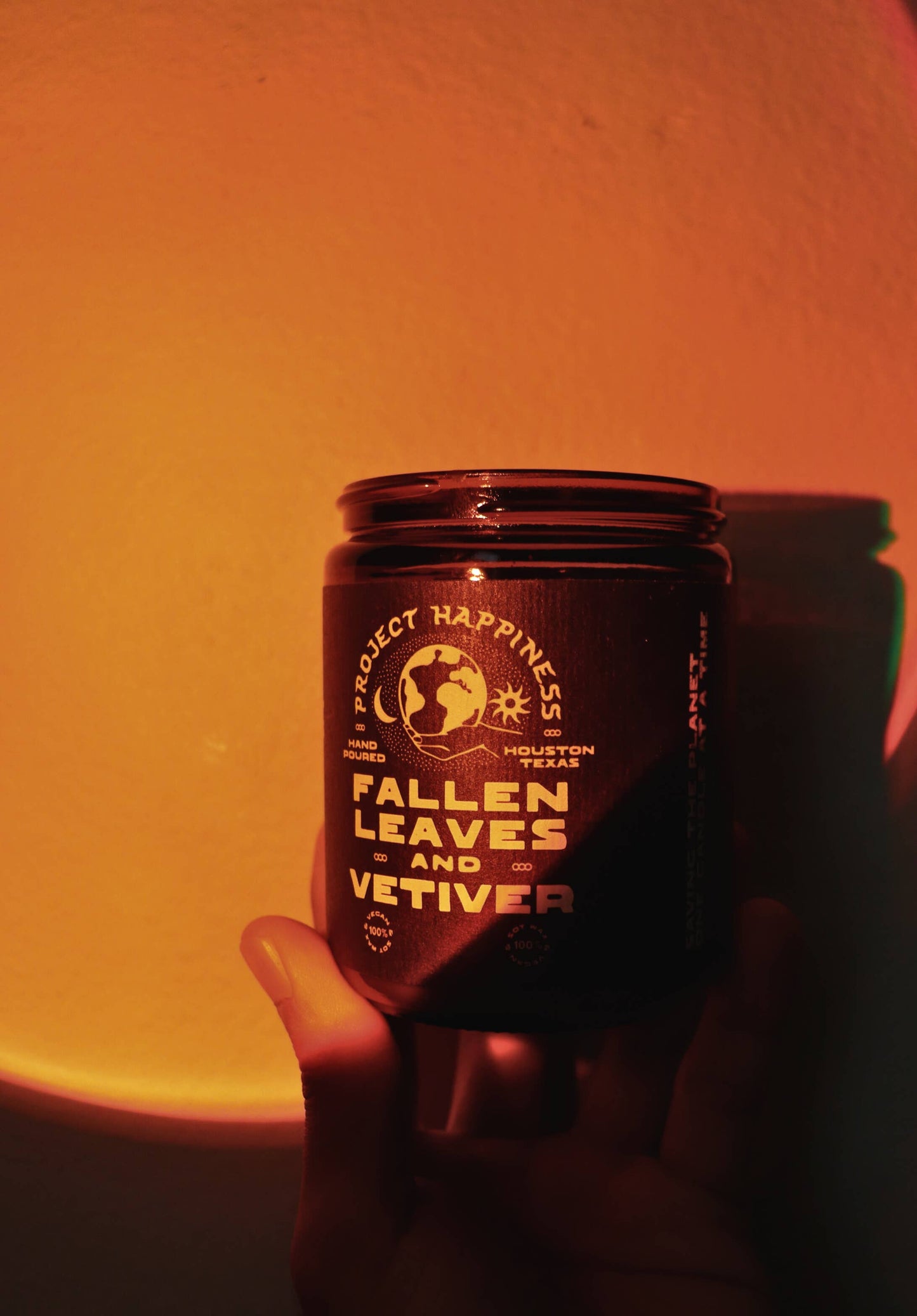 Fallen Leaves and Vetiver Soy Candle - 8oz | Fall Scent