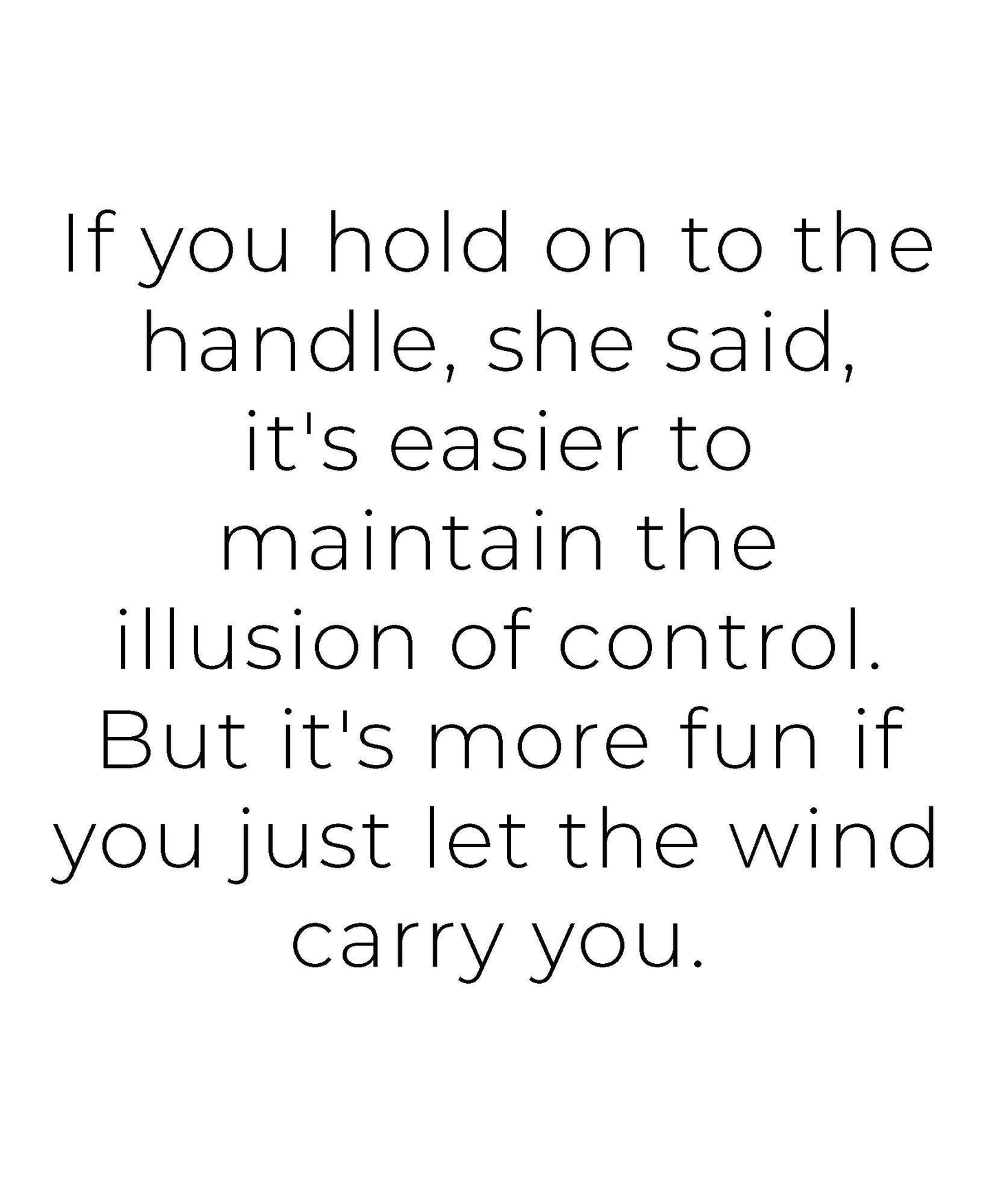 Illusion of Control 11x14