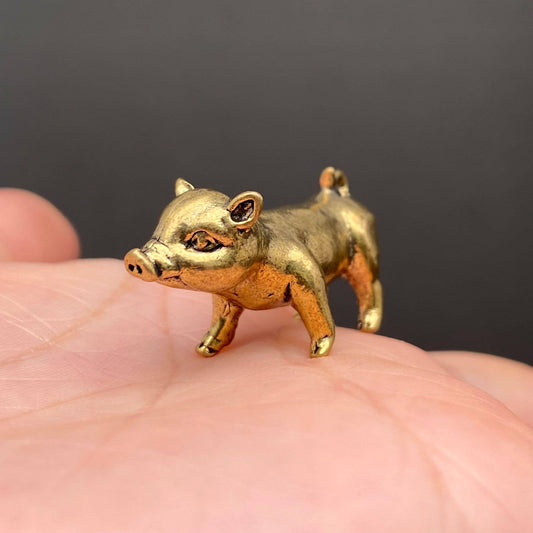 Brass Piglet Crafts Decoration Desktop Ornaments