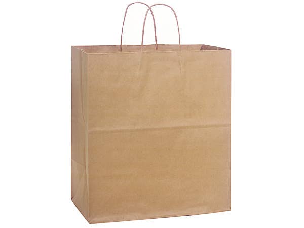 Recycled Brown Kraft Paper Retail Shopping Bags
