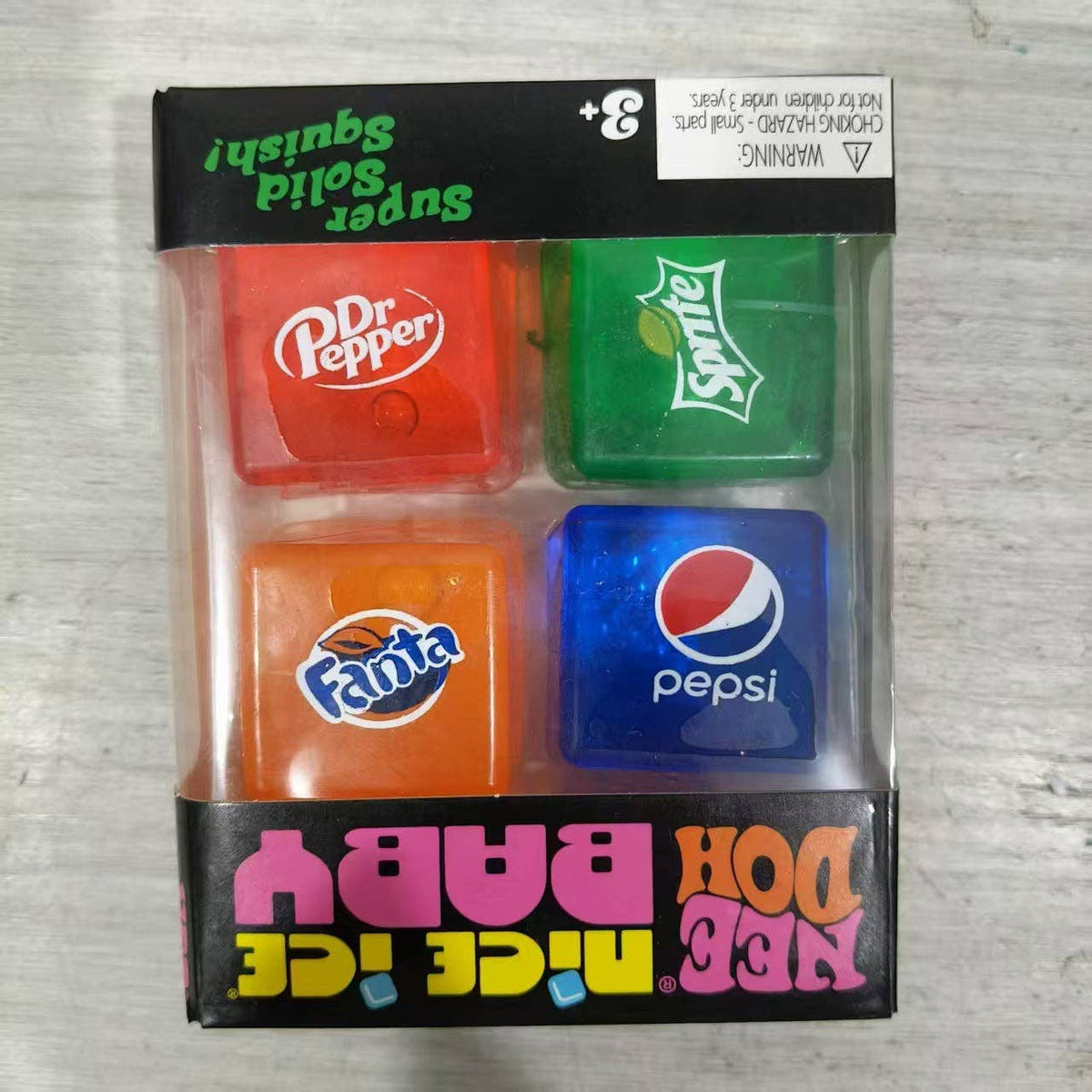 Four-Section Cube TPR Sensory Squeeze Toy