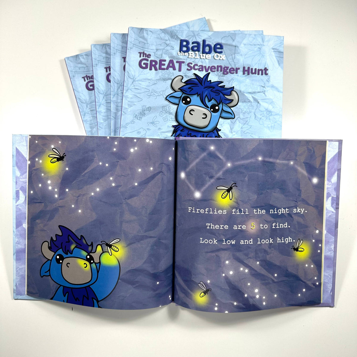 Babe The Blue Ox: The Great Scavenger Hunt Hardcover Book