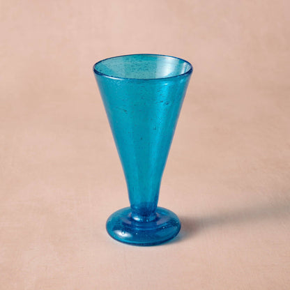 Sama Blue Handblown Cocktail Glass
