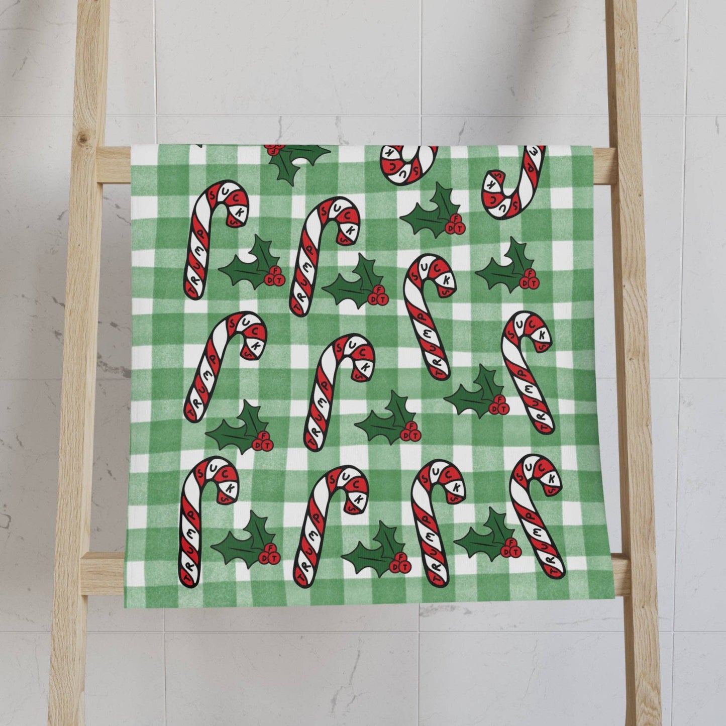 Subtle Trump Sucks Candy Canes Hand Towel