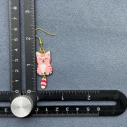 Cat Dangle Earrings