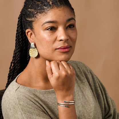 Noor Hammered Cuff Bracelet