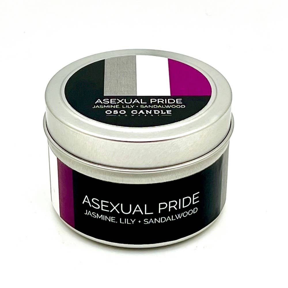 Pansexual Pride Flag Candle Tin - 3 oz Scented Candle Tin