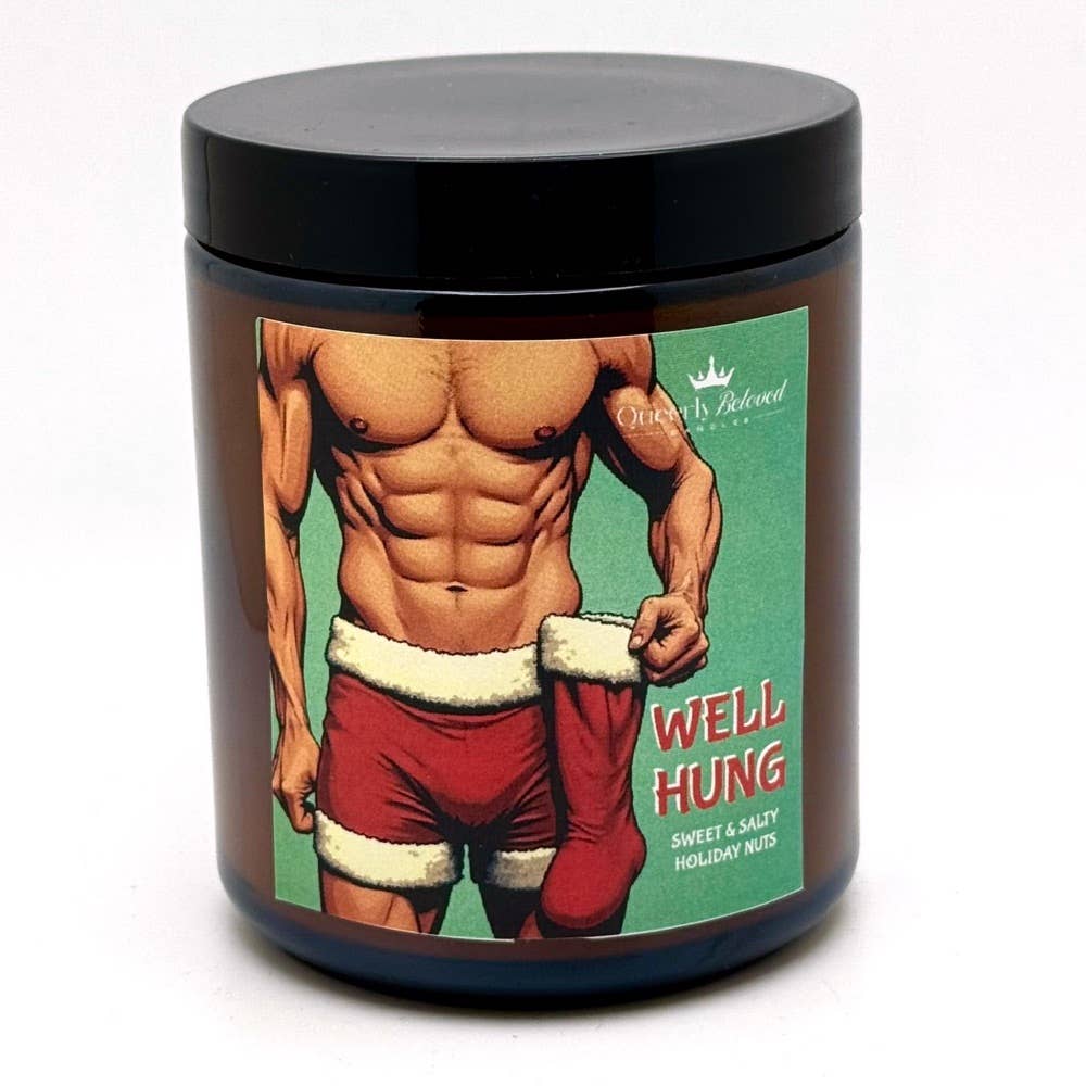 Queerly Beloved Holiday Candles- Well Hung