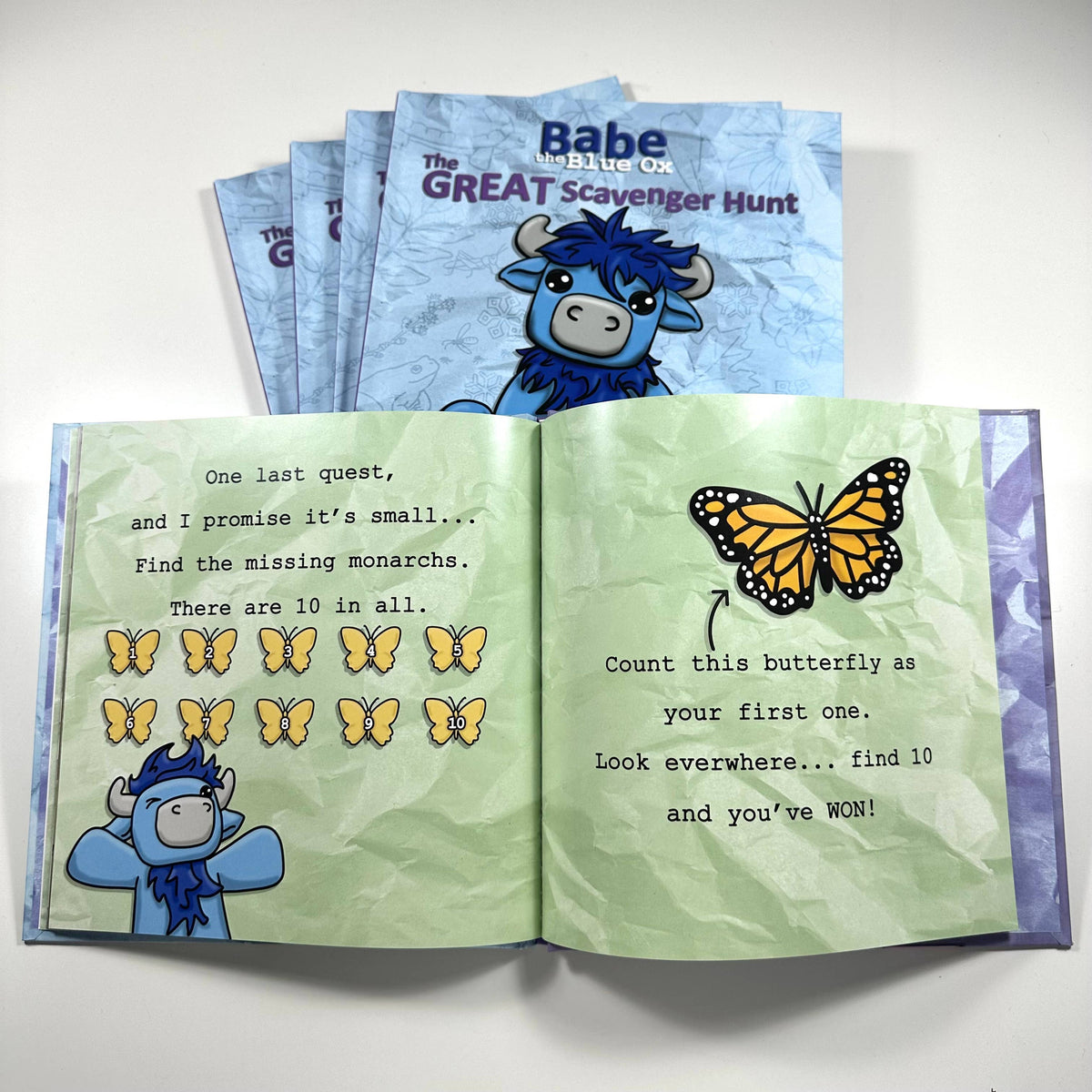 Babe The Blue Ox: The Great Scavenger Hunt Hardcover Book