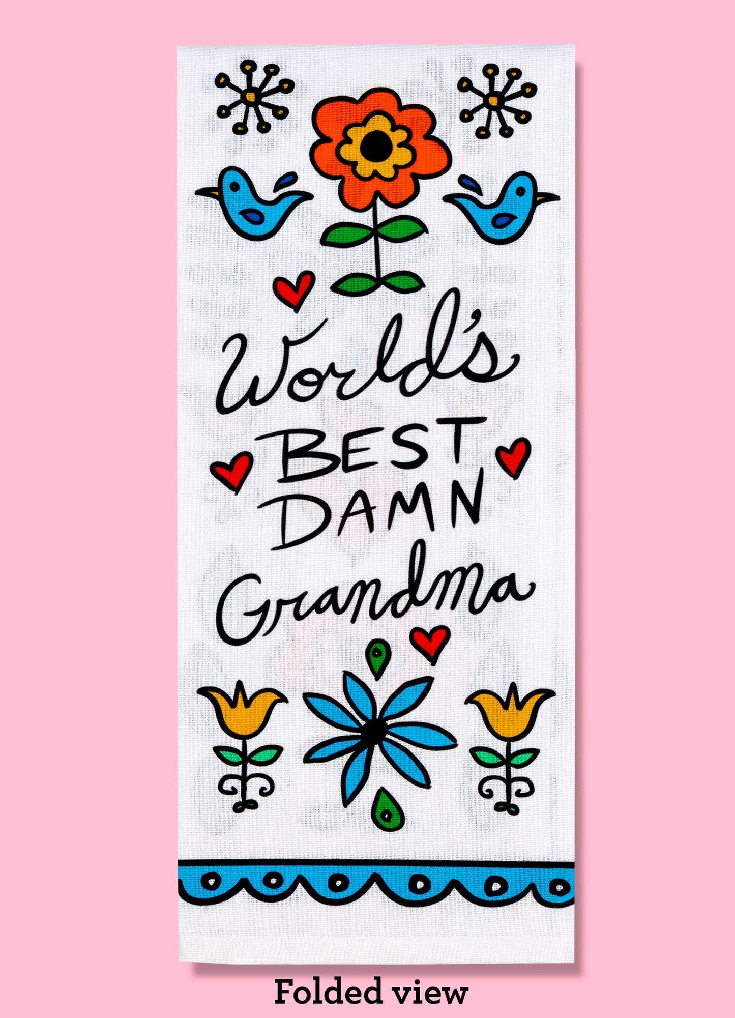 World's Best Damn Grandma Dishtowel