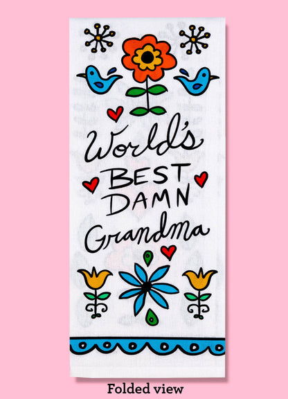 World's Best Damn Grandma Dishtowel