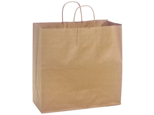 Recycled Brown Kraft Paper Retail Shopping Bags