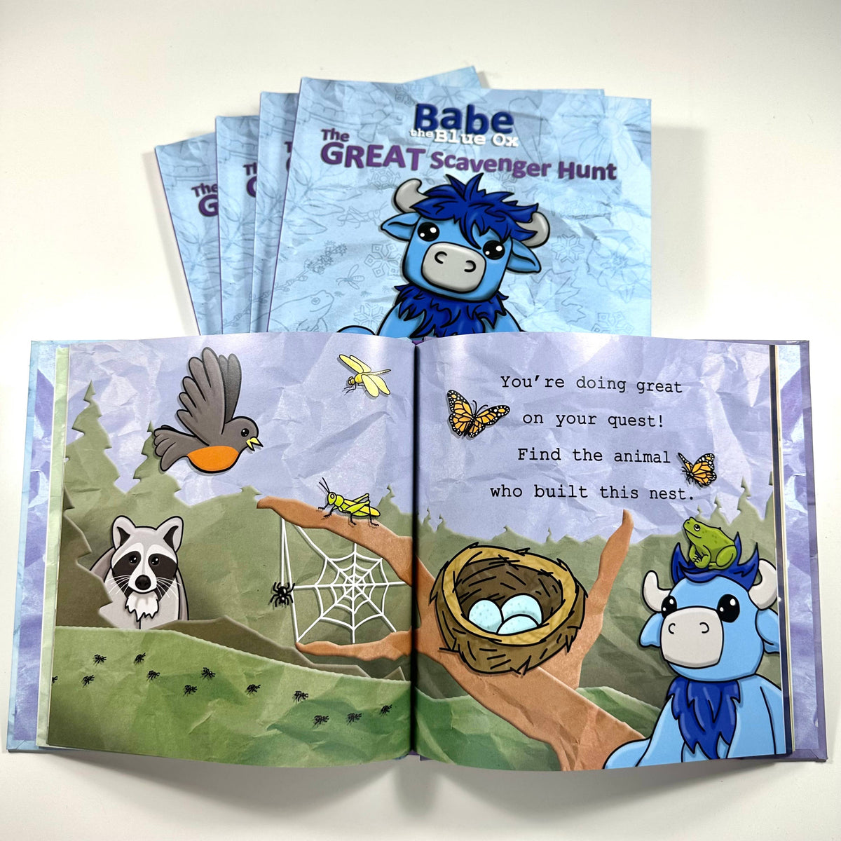 Babe The Blue Ox: The Great Scavenger Hunt Hardcover Book