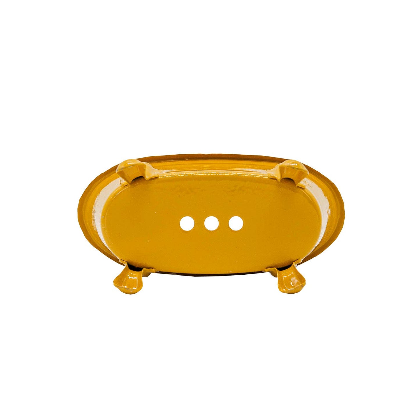 Mustard Enamel Bathtub Metal Soap Dish