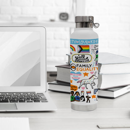 Family Equality 24 oz. Stainless Steel Water Bottle